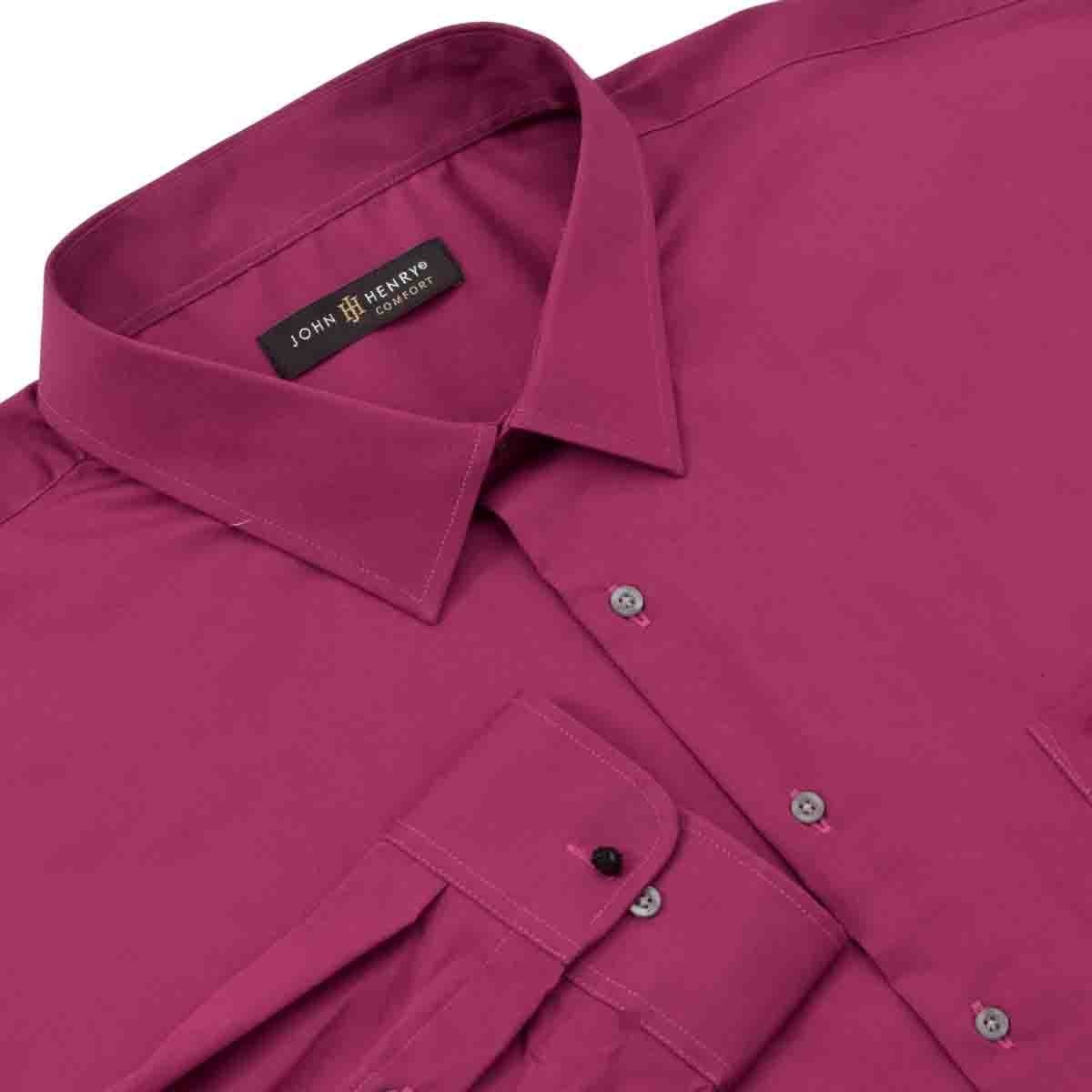 Camisa Lisa Manga Larga John Henry Ev24T6771M
