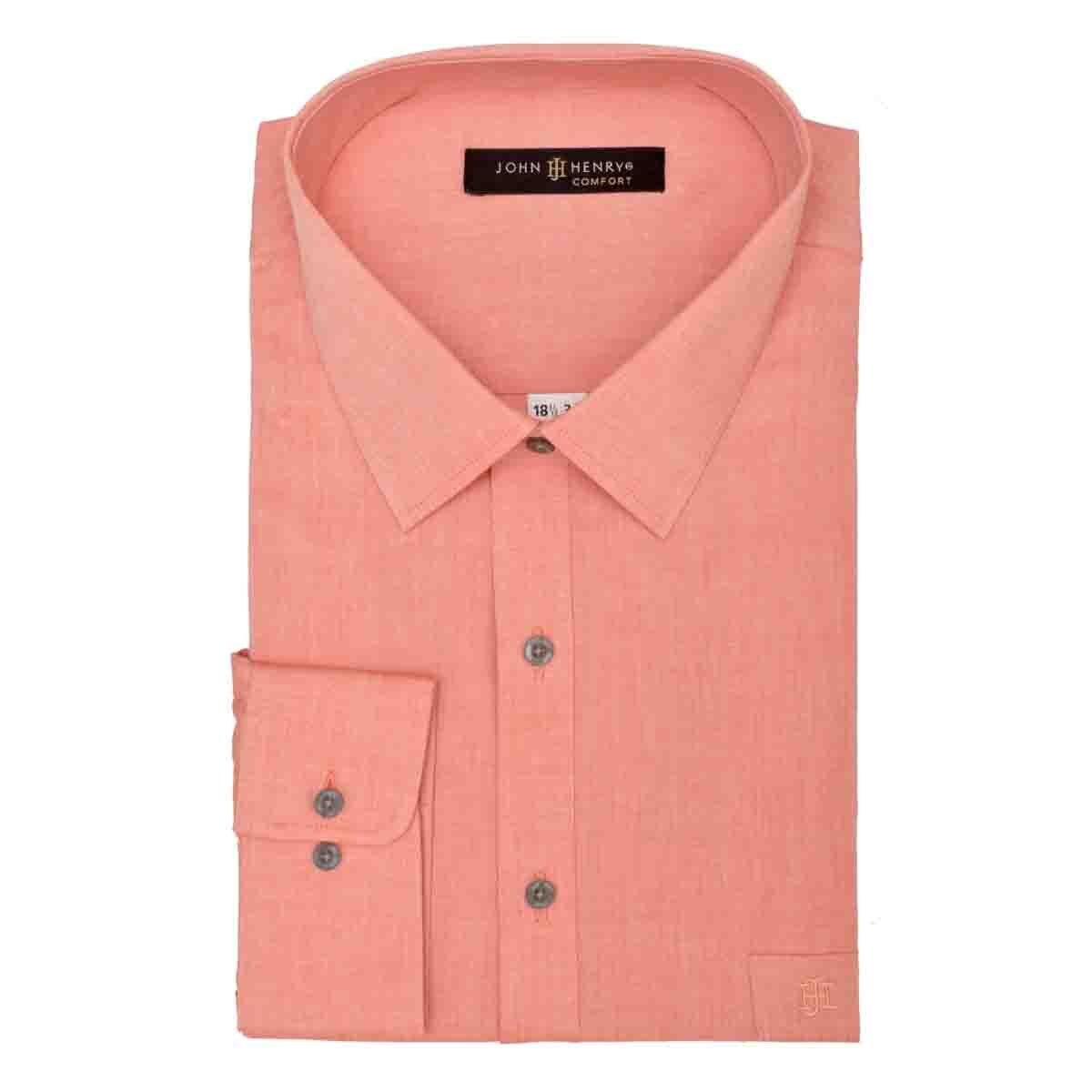 Camisa Manga Larga Semilisa John Henry