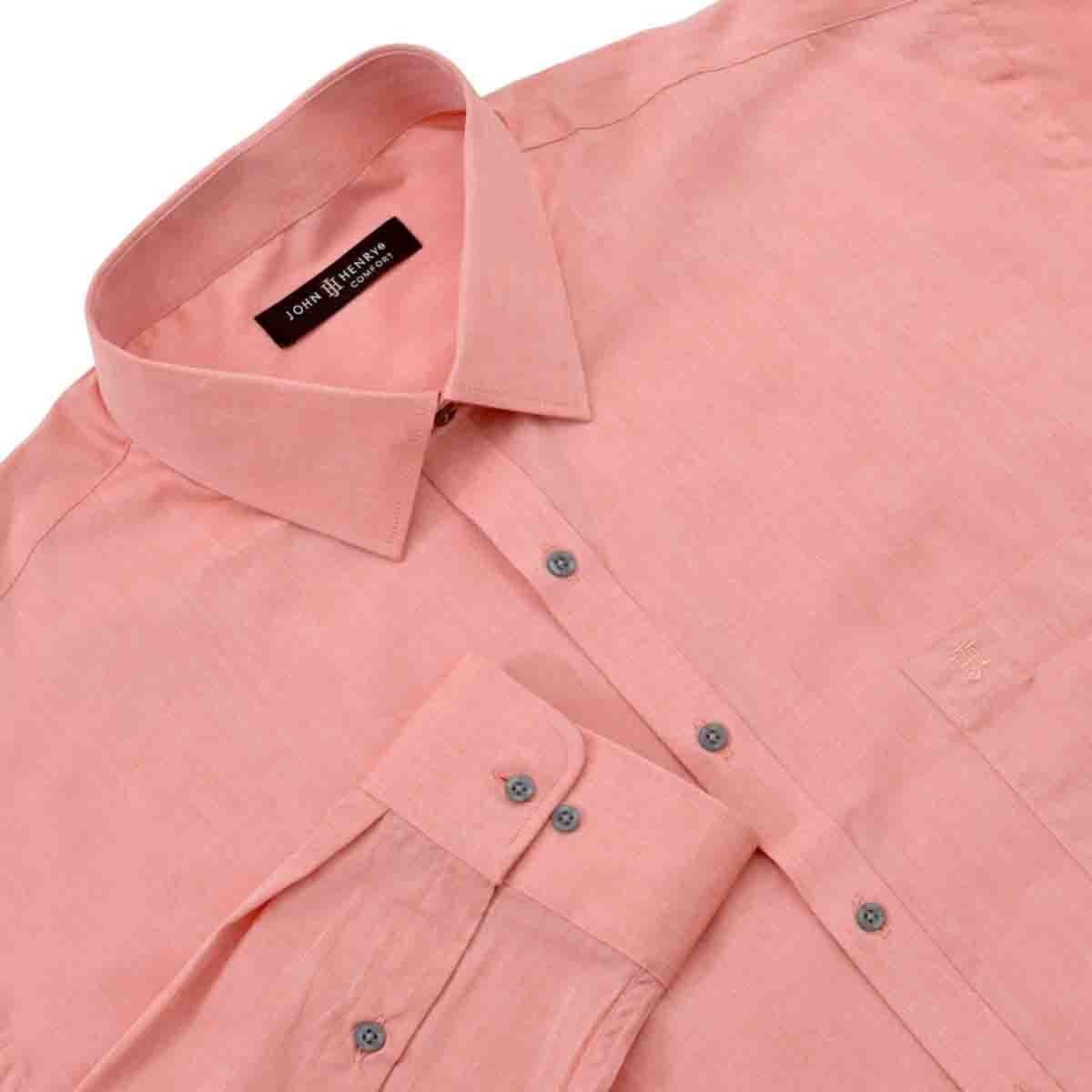 Camisa Manga Larga Semilisa John Henry