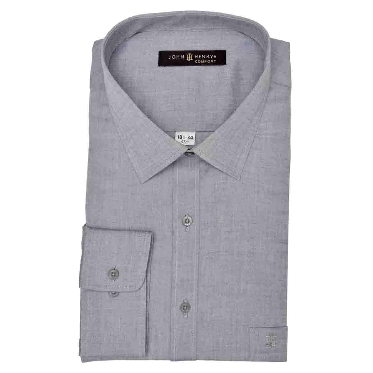 Camisa Manga Larga Semilisa John Henry