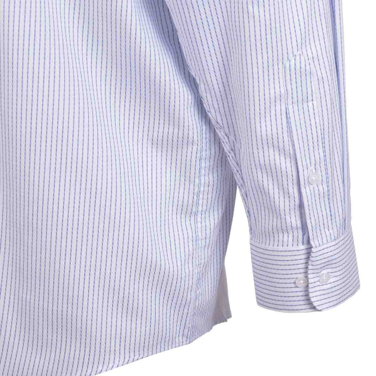 Camisa Manga Larga Rayas Azules John Henry
