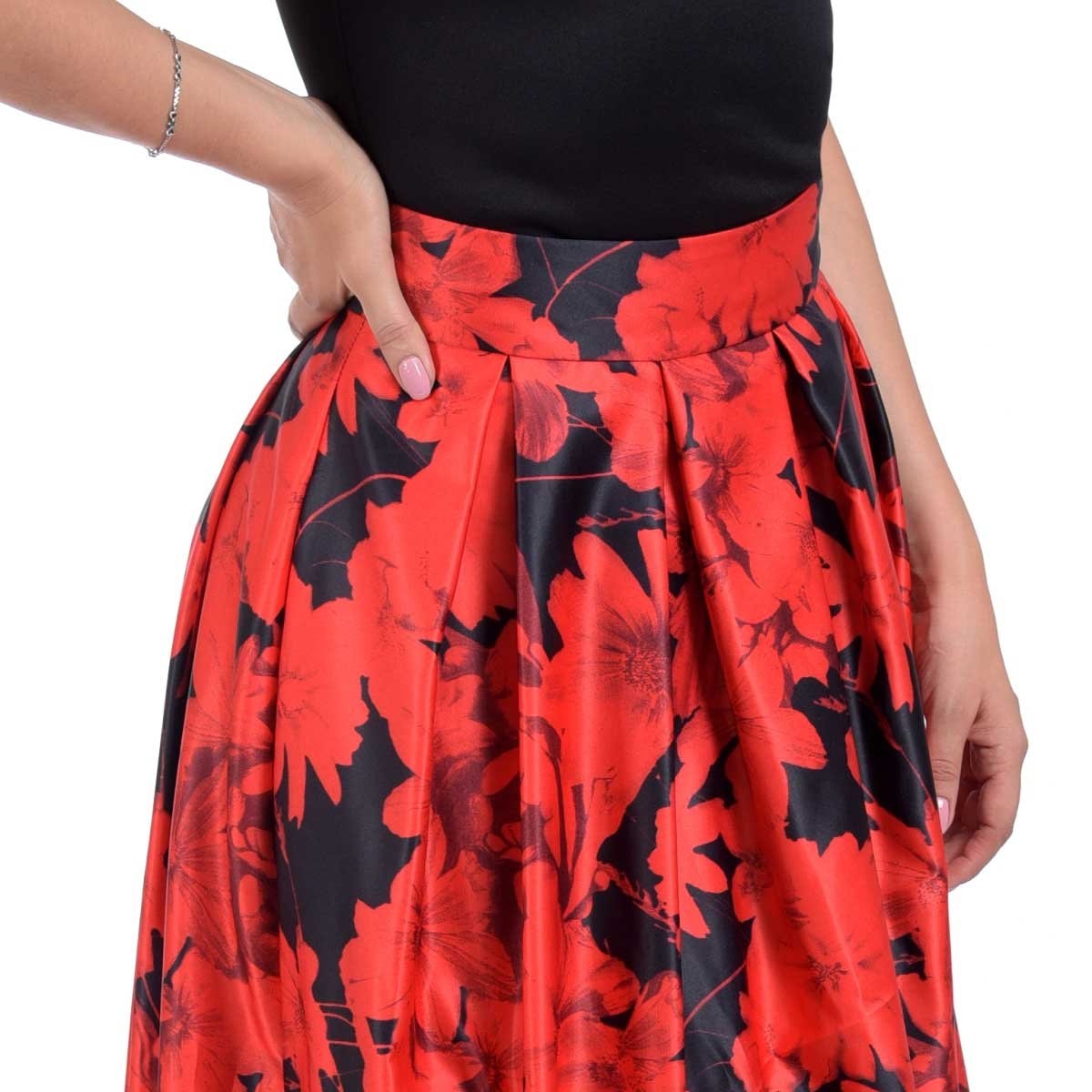Vestido con Falda Estampada Nikki Italy