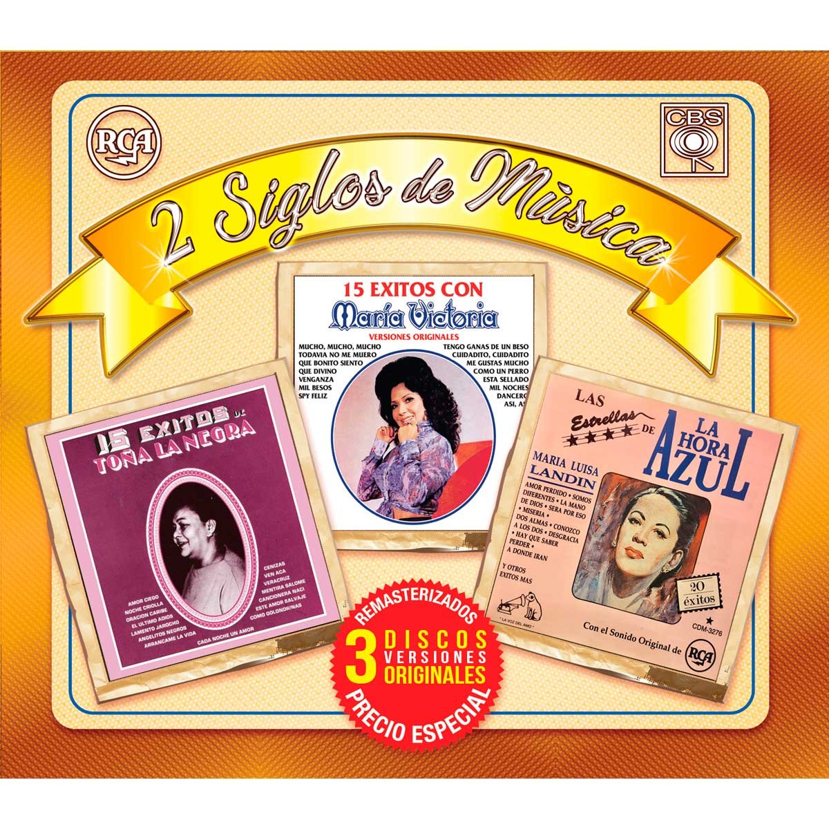 3 Cds Toña la Negra, María Victoria y María Luisa Landin