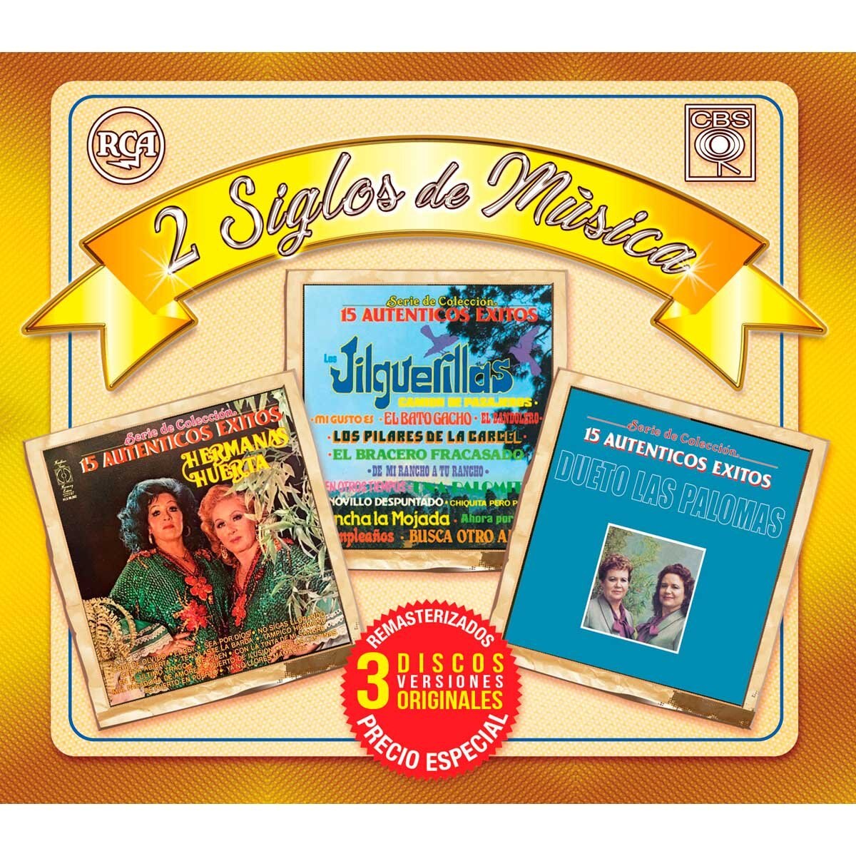 3 Cds las Jilgerillas, Hermanas Huerta y Dueto las Palomas