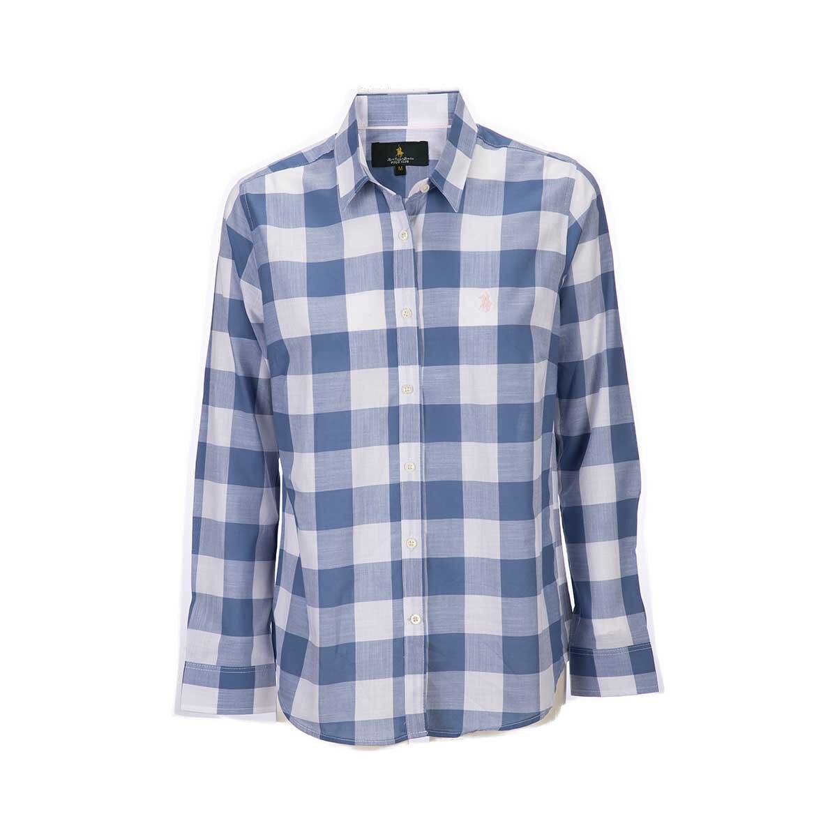 Camisa a Cuadros Azul Royal Polo Club