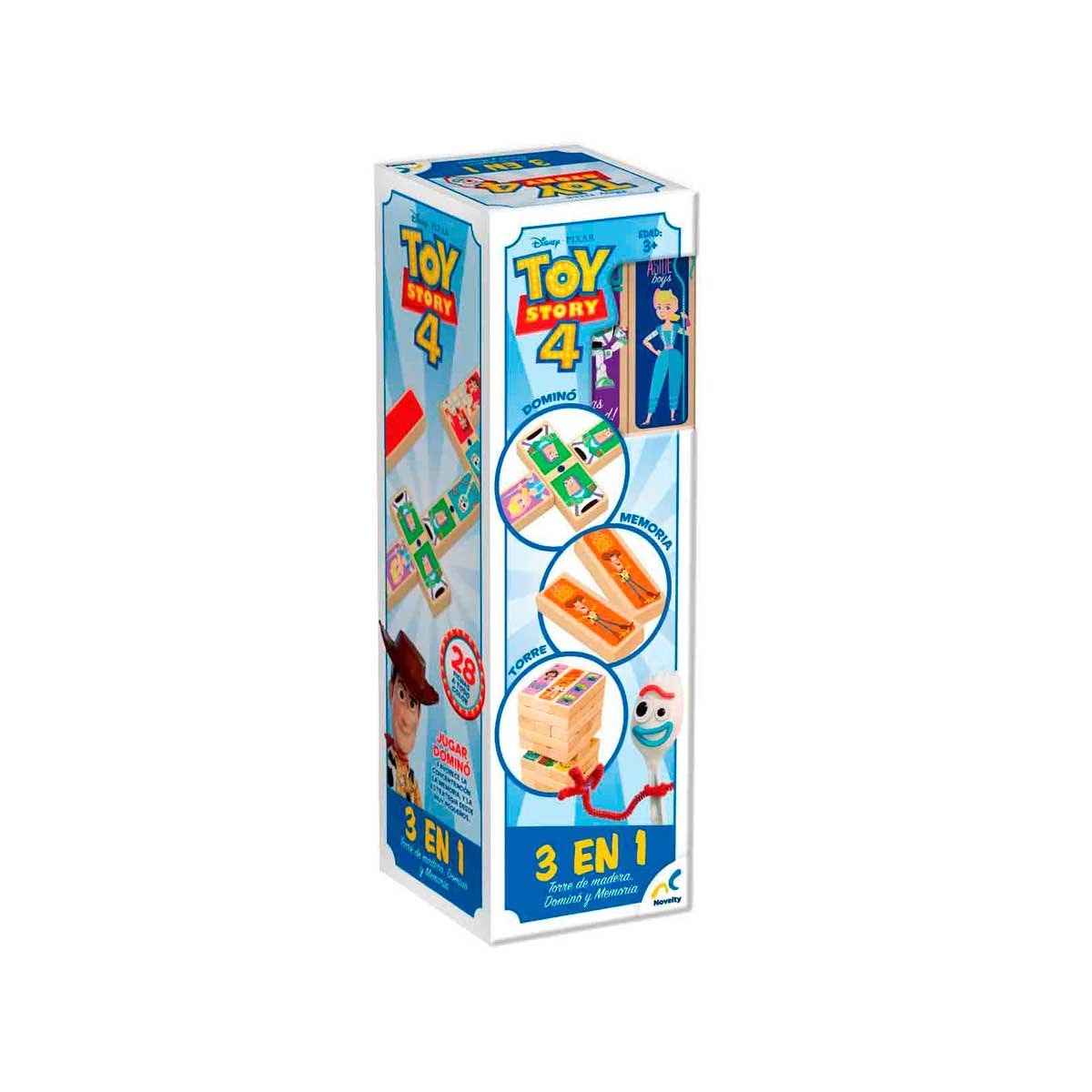 Torre de Madera 3 en 1 Toy Story 4 Novelty - Juego de Mesa