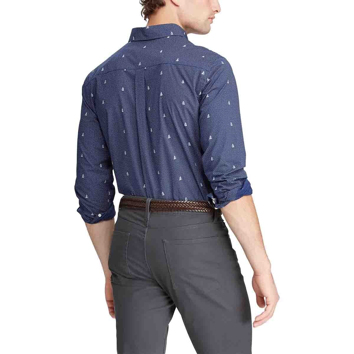 Camisa Slim Manga Larga Color Azul Chaps