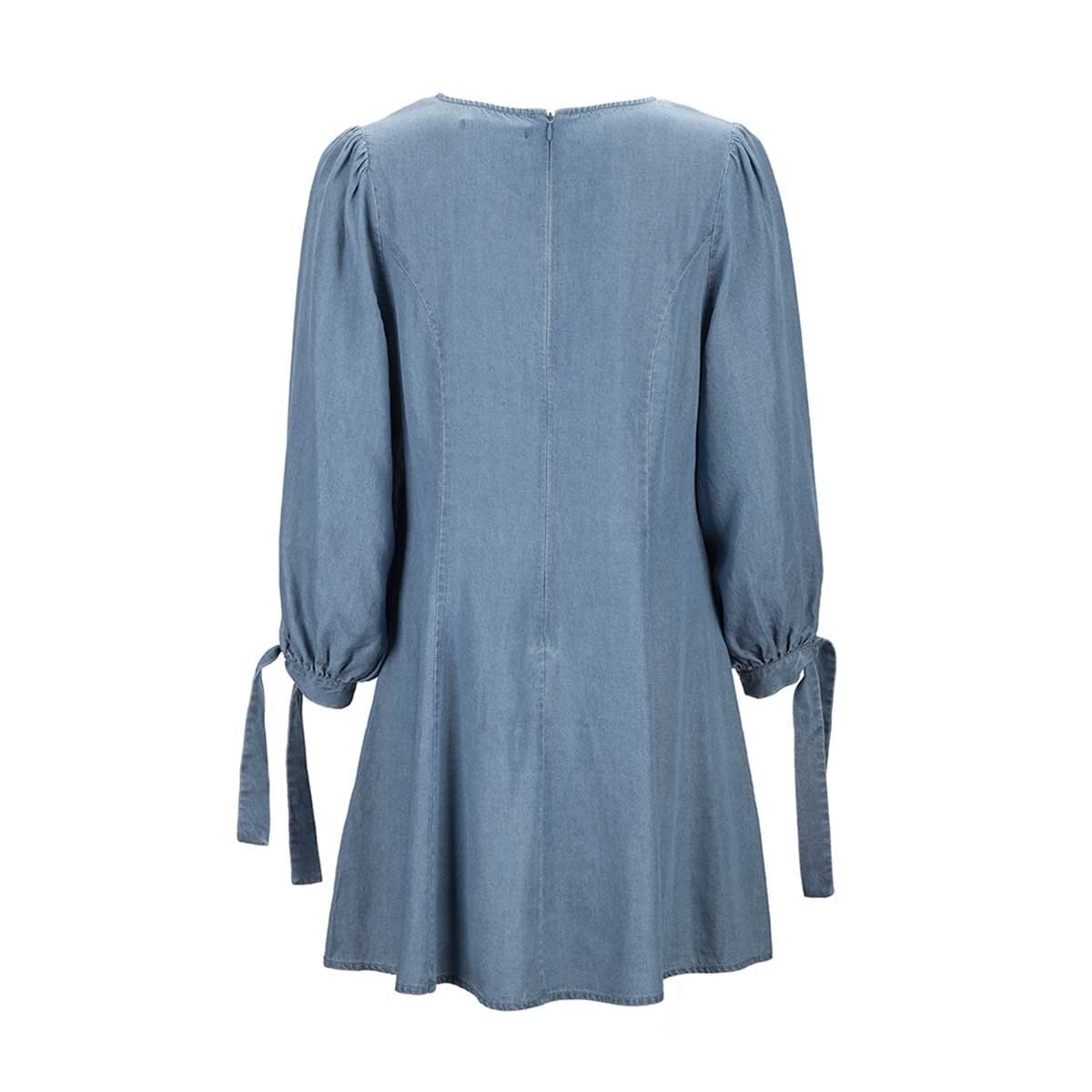 Vestido Corto de Manga Larga Arqueology para Dama