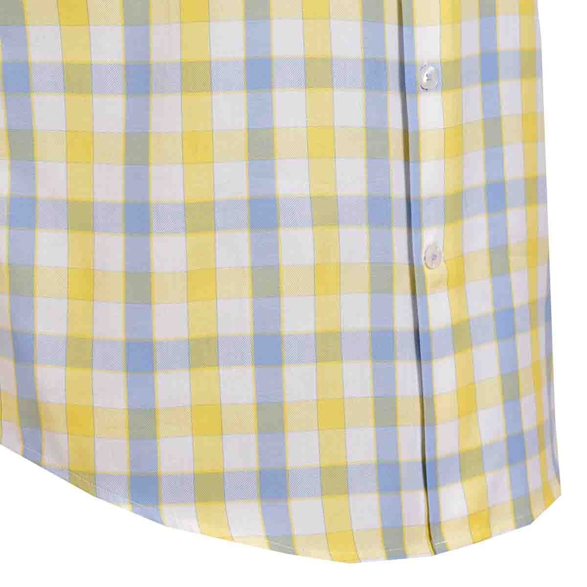 Camisa Manga Corta Color Amarillo Bruno Magnani