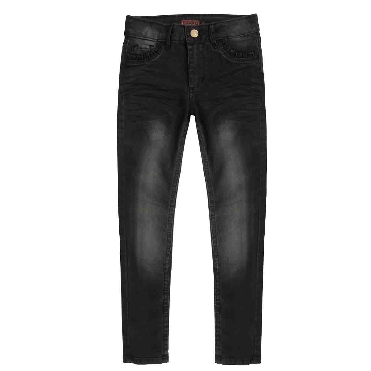 Jeans Skinny con Procesos al Frente 5 Bolsas Fukka para Niña