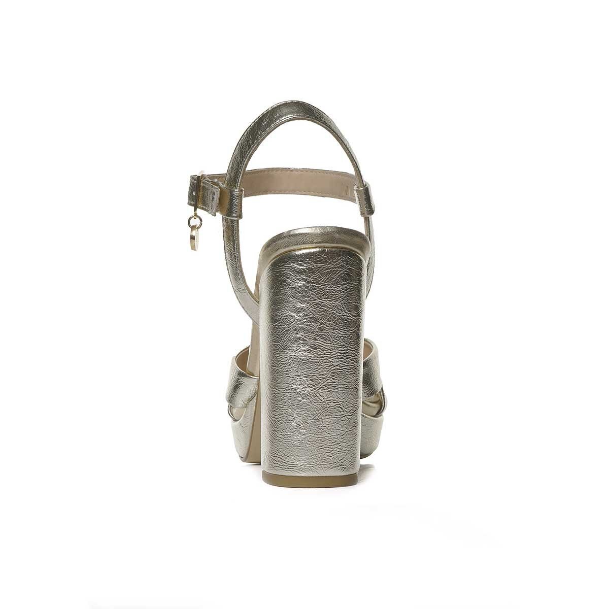 Sandalia Plata con Plataforma Kit Fiesta Xoxo
