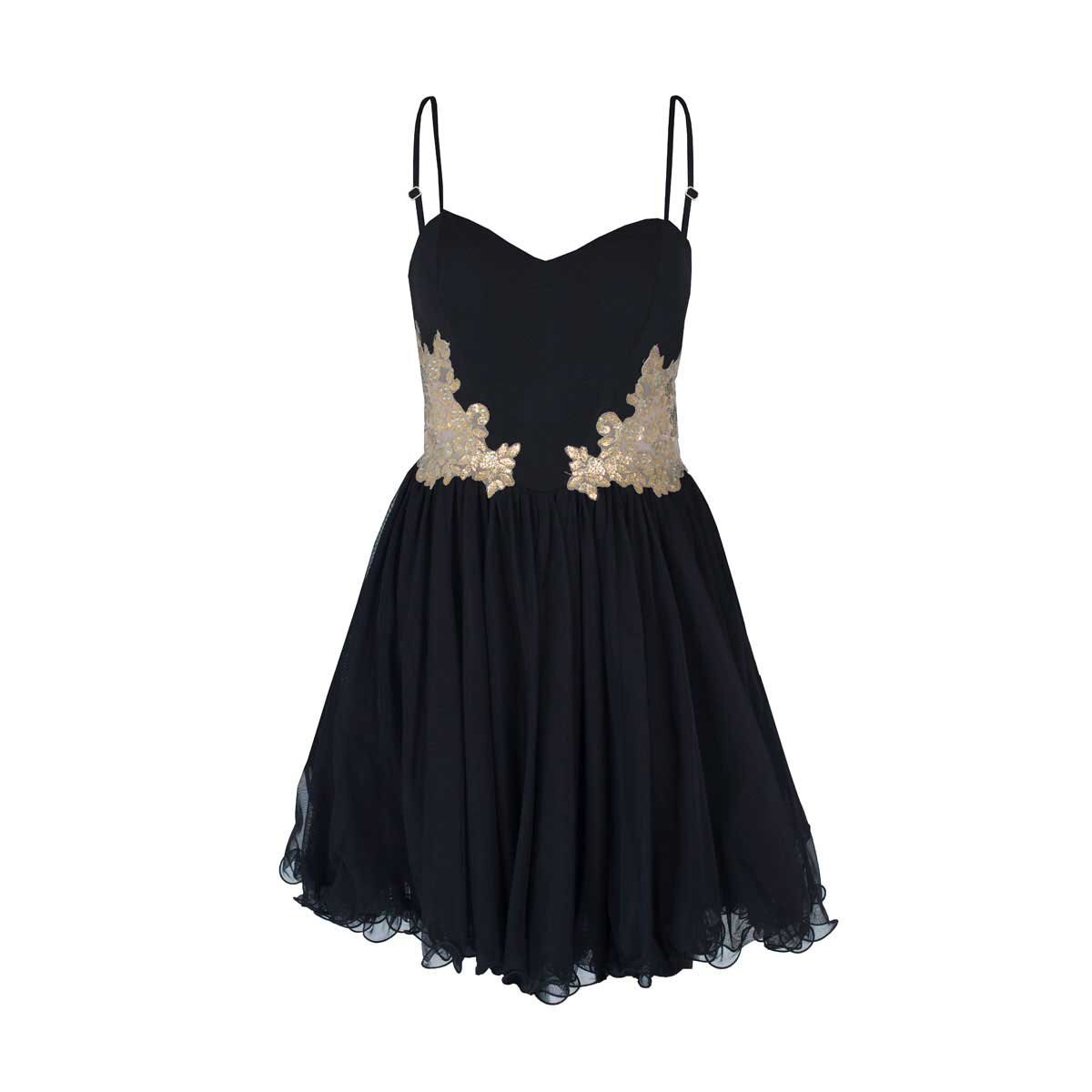Vestido de Fiesta con Aplicaciones en Cintura Noshe