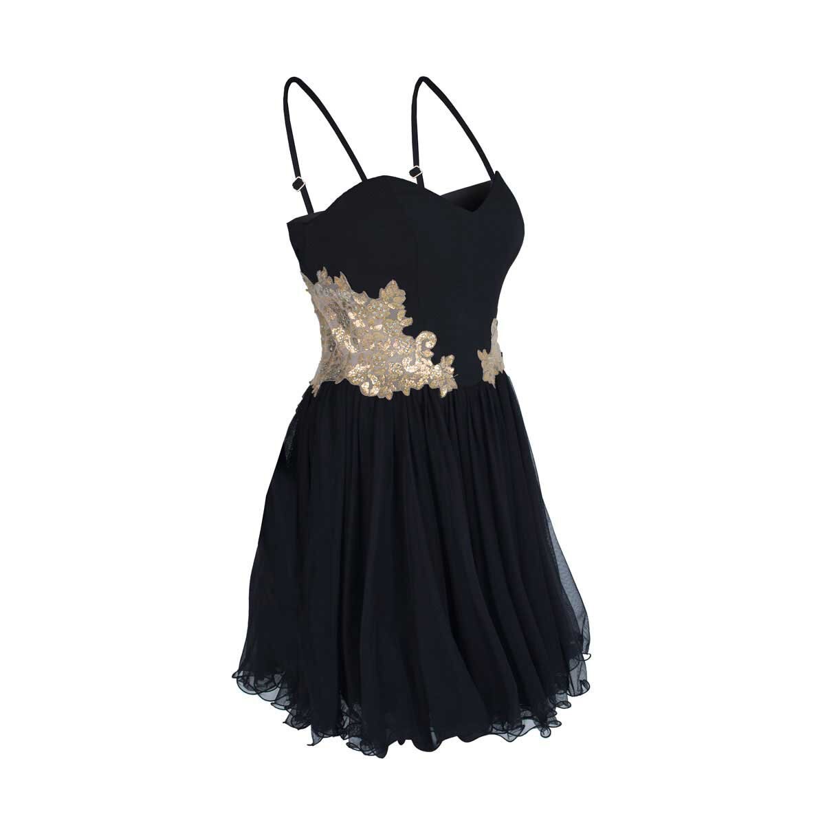Vestido de Fiesta con Aplicaciones en Cintura Noshe