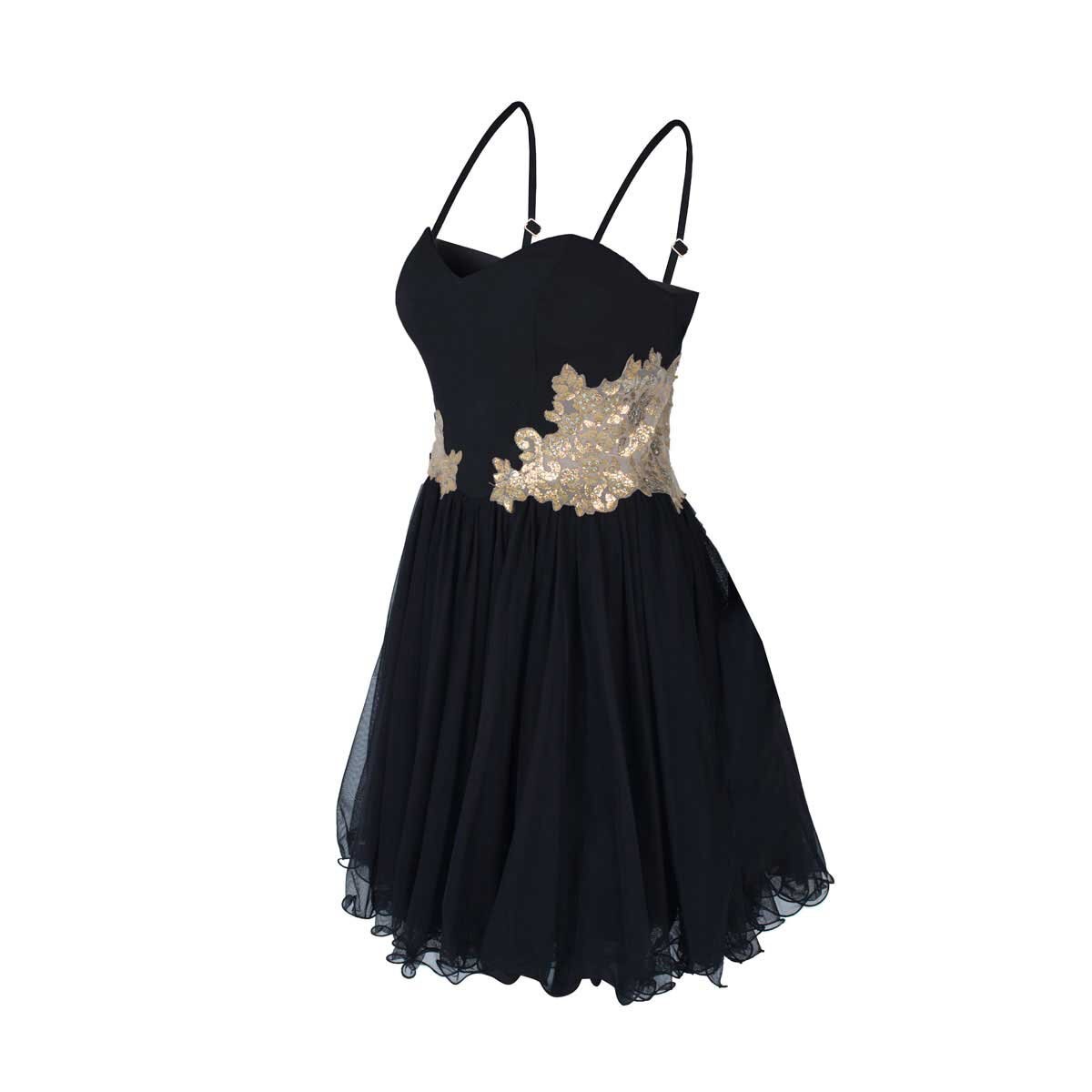 Vestido de Fiesta con Aplicaciones en Cintura Noshe