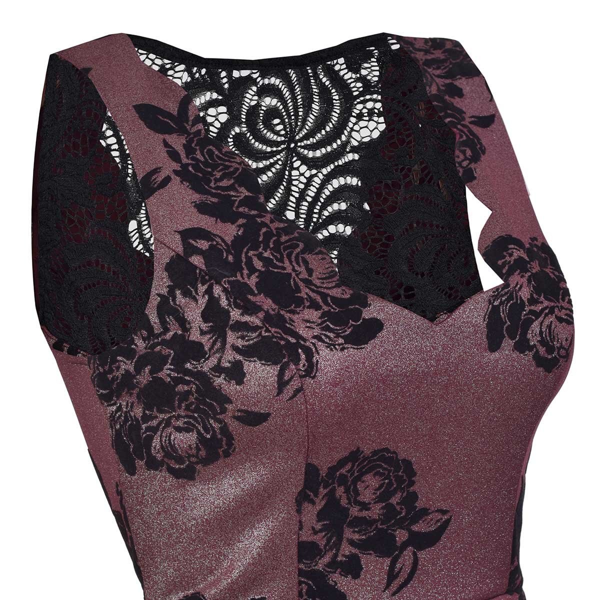 Vestido de Fiesta con Encaje en Espalda Life Styler