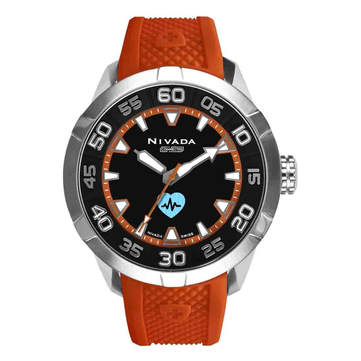 Reloj Unisex Color Negro y Rojo Nivada