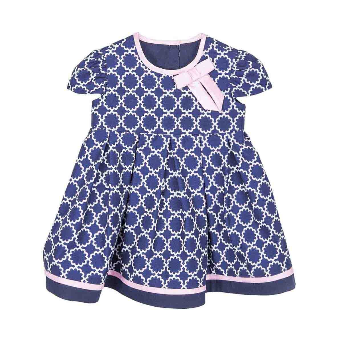 Vestido Manga Corta Color Azul Lovely Lulu