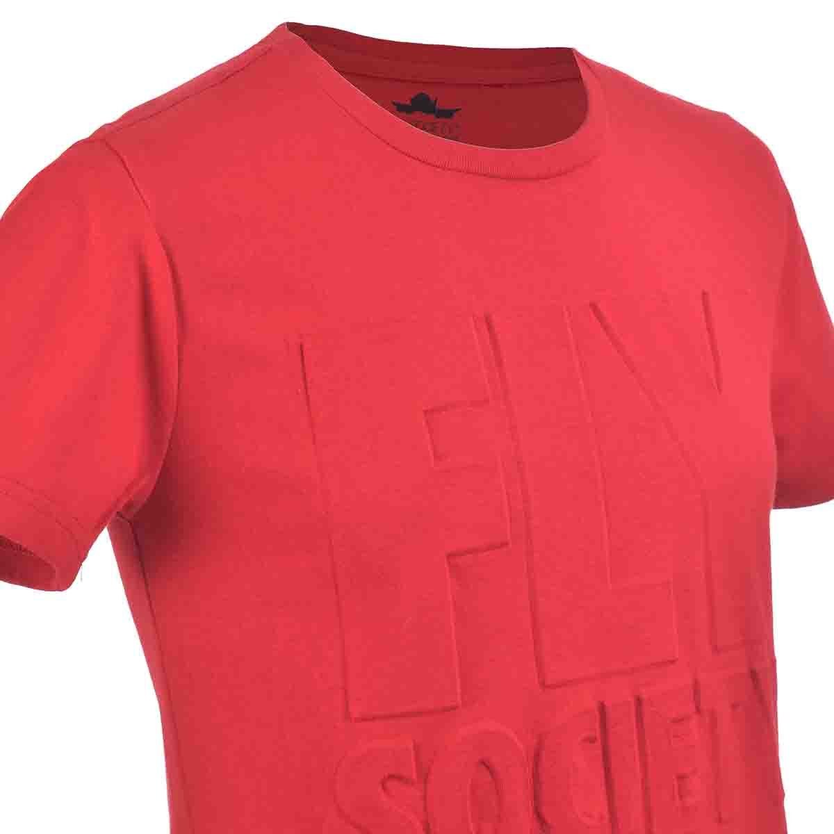 T-Shirt con Grabado Cuello Redondo Fly Society para Niño