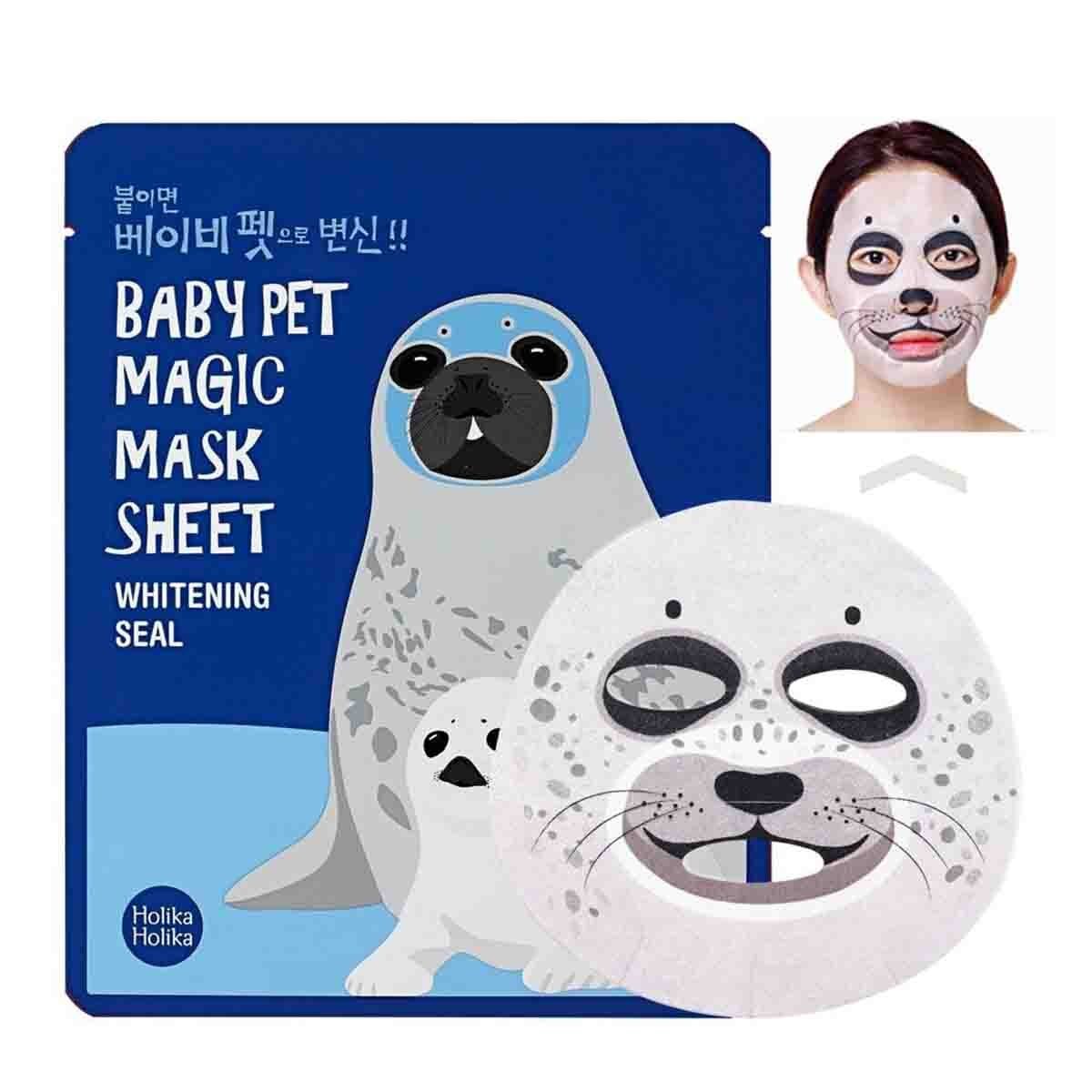 Mascarilla Blanqueadora Holika Holika Baby Pet Magic Foca