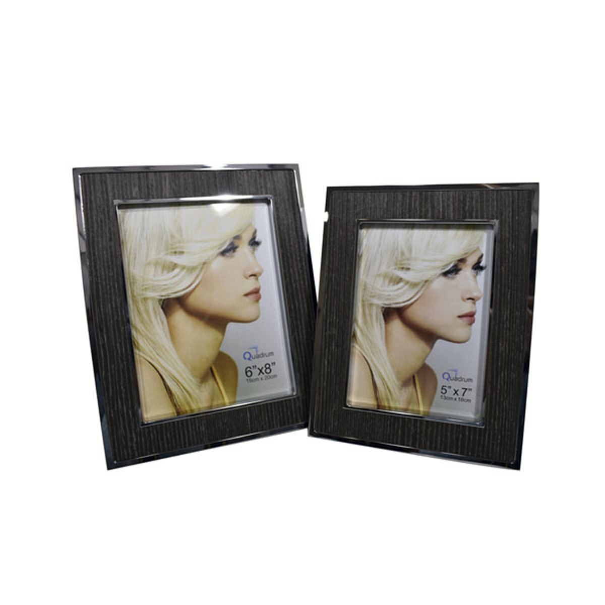 Portarretratos Bordes Madera 5X7" Quadrum