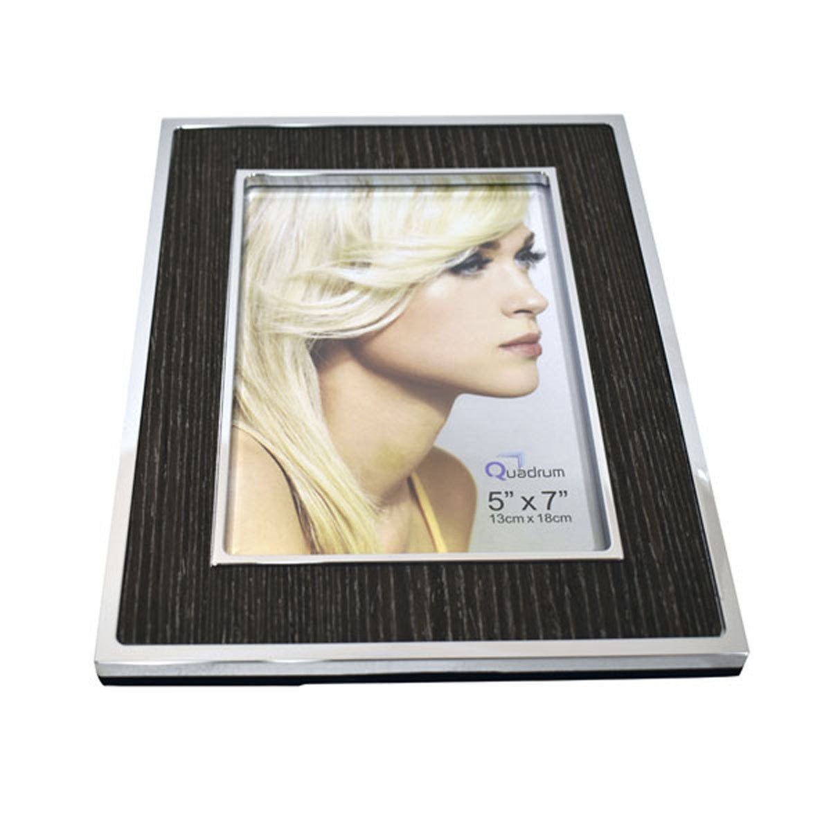 Portarretratos Bordes Madera 5X7" Quadrum