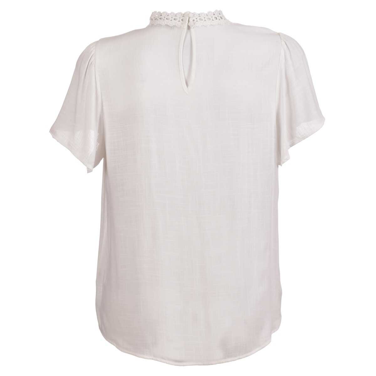 Blusa para Dama Cuello Mao con Encaje Philosophy Jr Plus