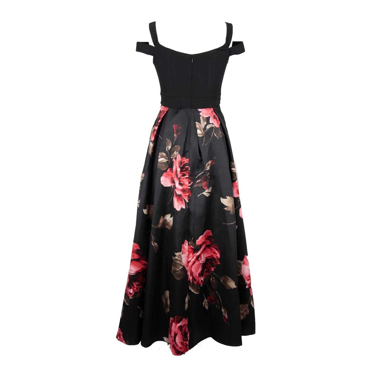 Vestido de Fiesta Largo con Talle Bordado de Tafeta Philosophy Jr Nights