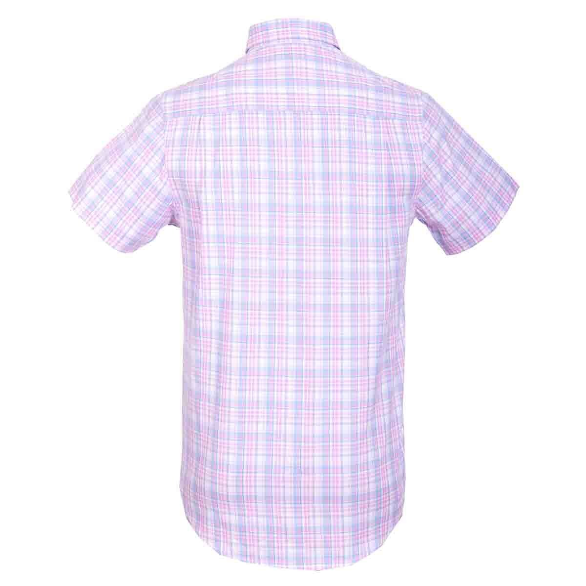 Camisa Manga Corta Color Rosa Alx
