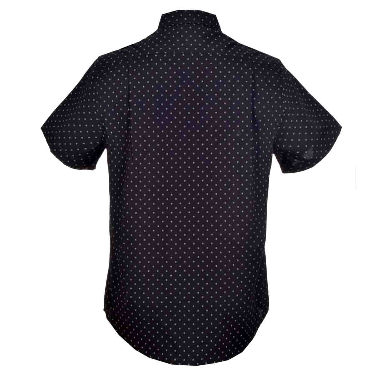 Camisa Fitted Manga Corta Color Negro Lee