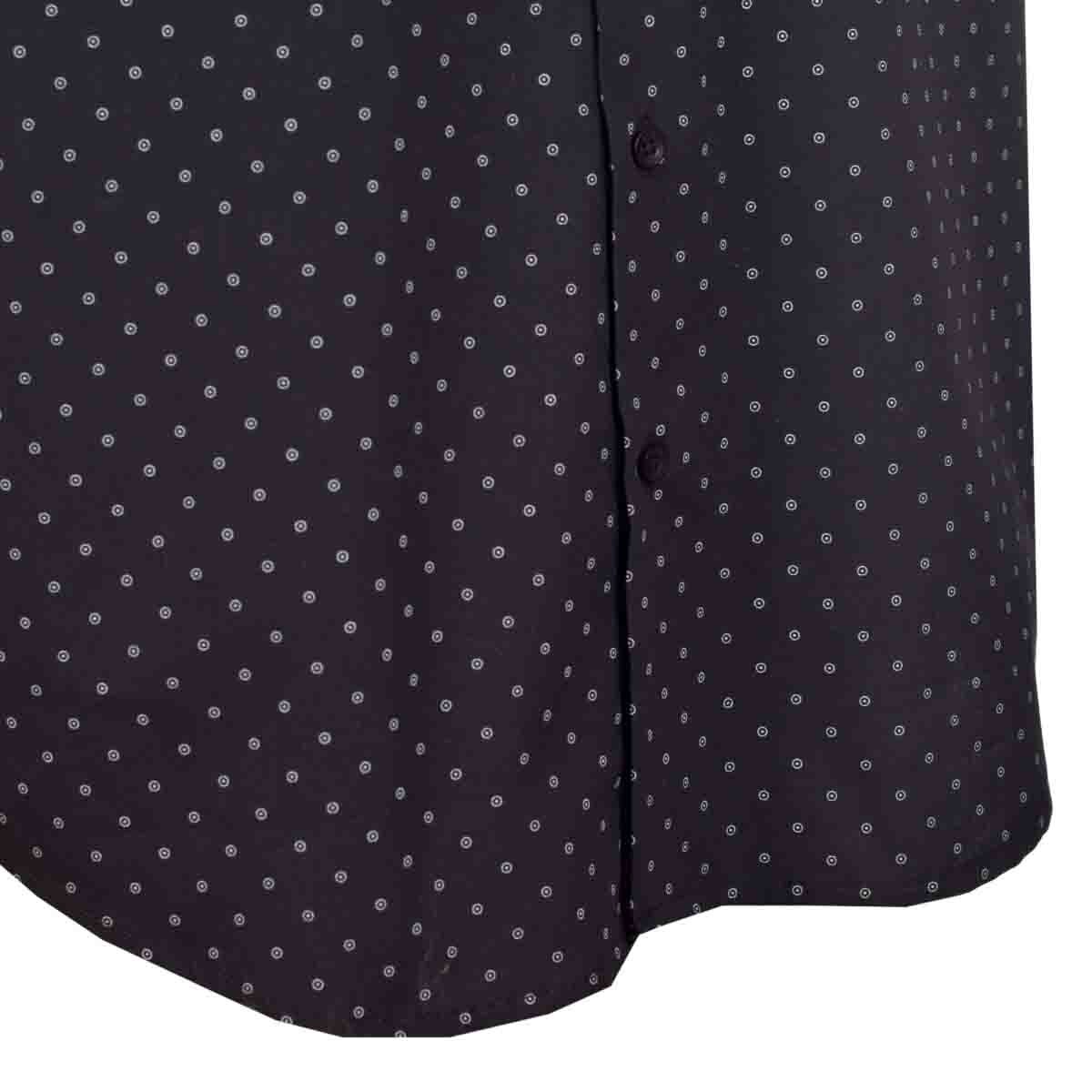 Camisa Fitted Manga Corta Color Negro Lee