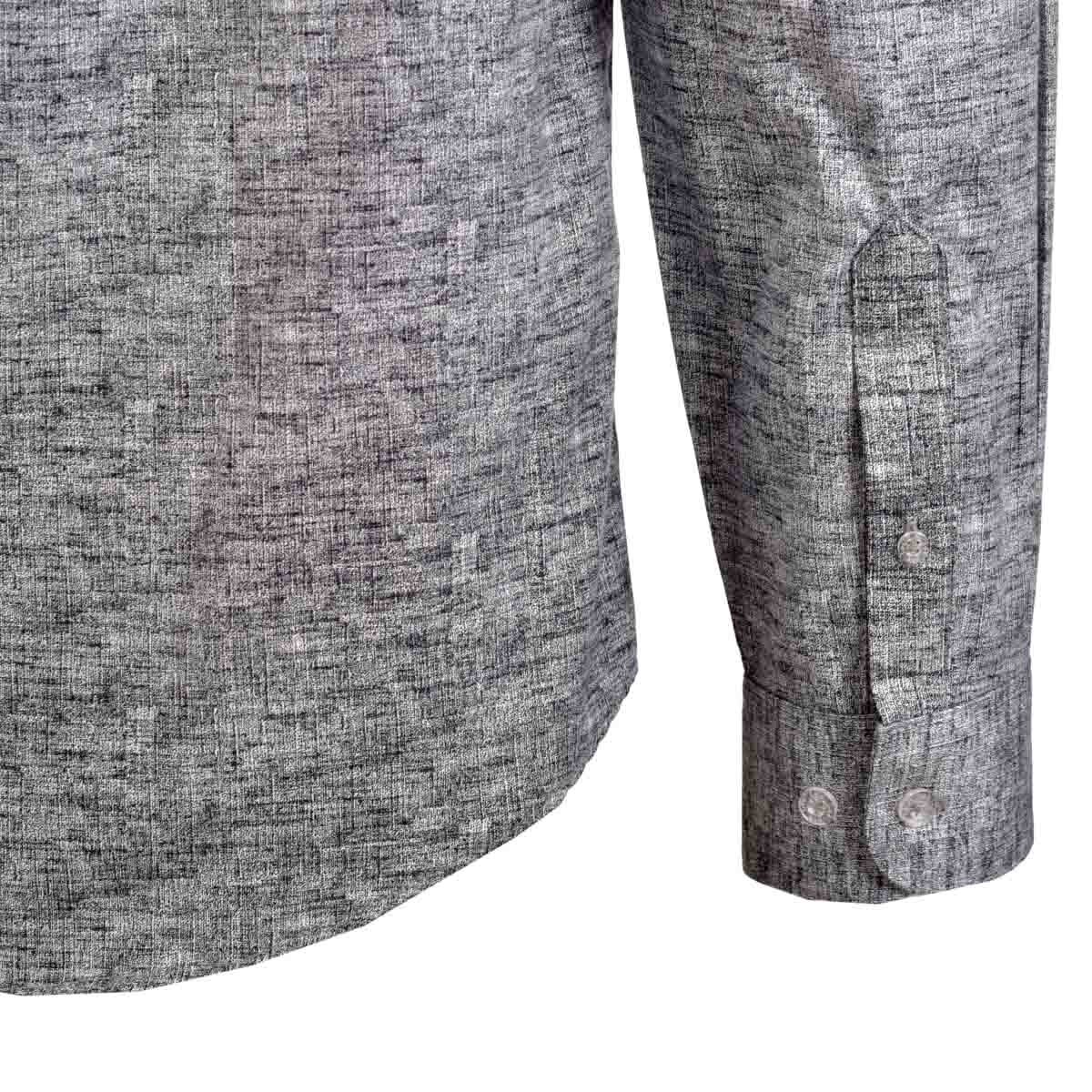 Camisa Fitted Manga Larga Color Negro Lee