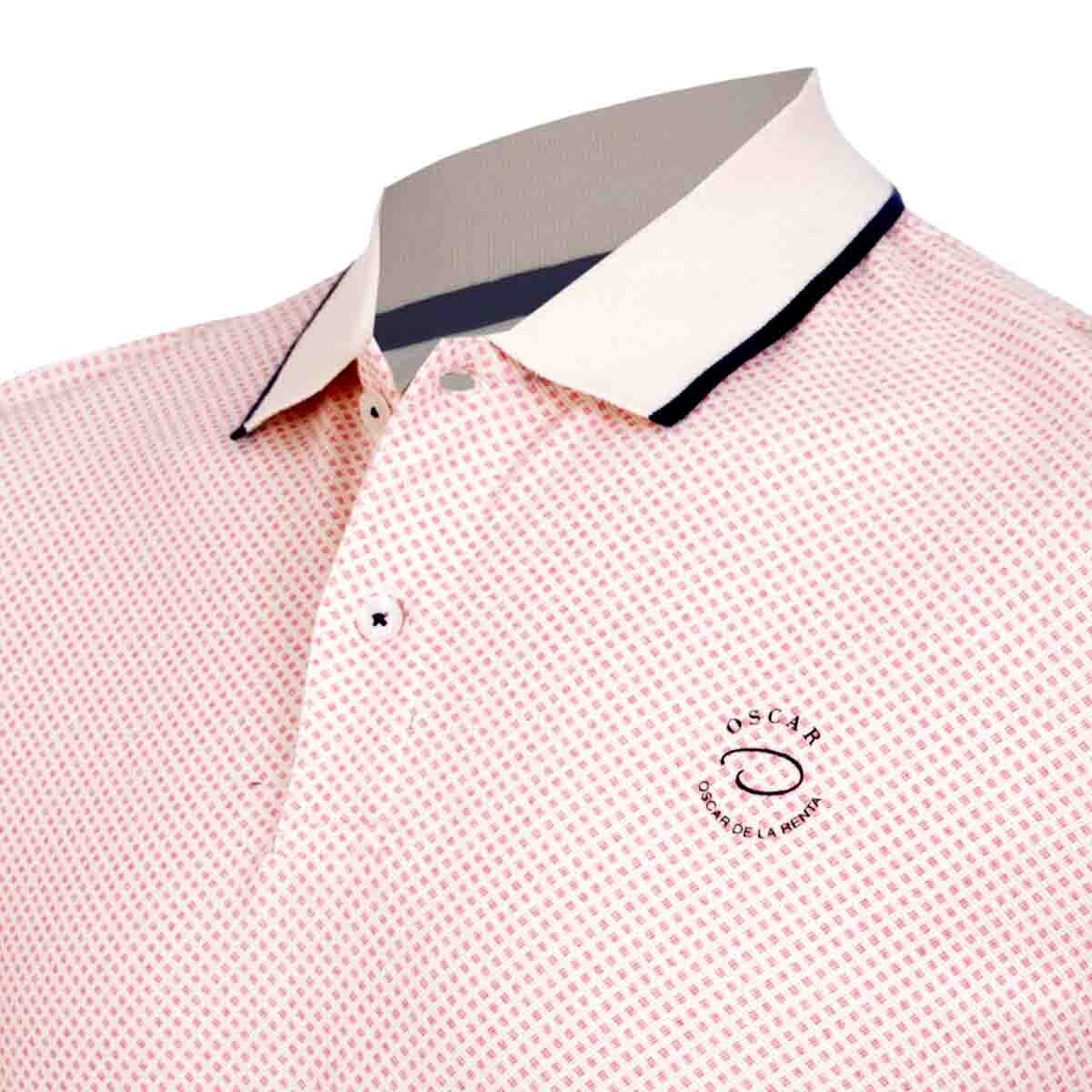 Playera Tipo Polo Color Azul Oscar de la Renta