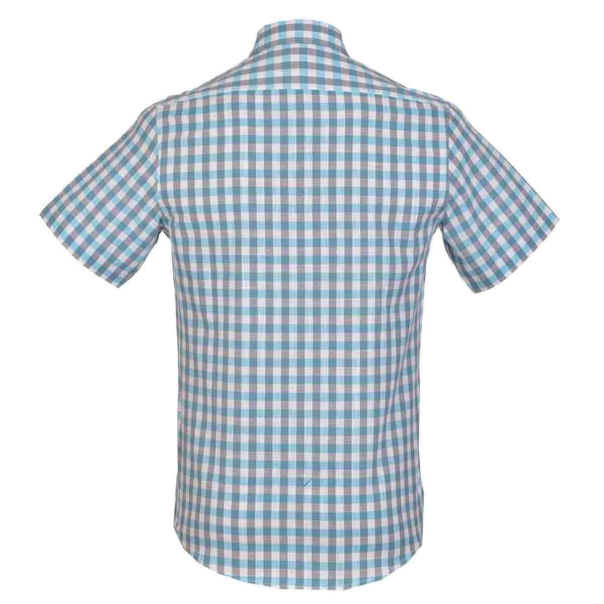 Camisa Manga Corta Color Azul Bruno Magnani para Caballero