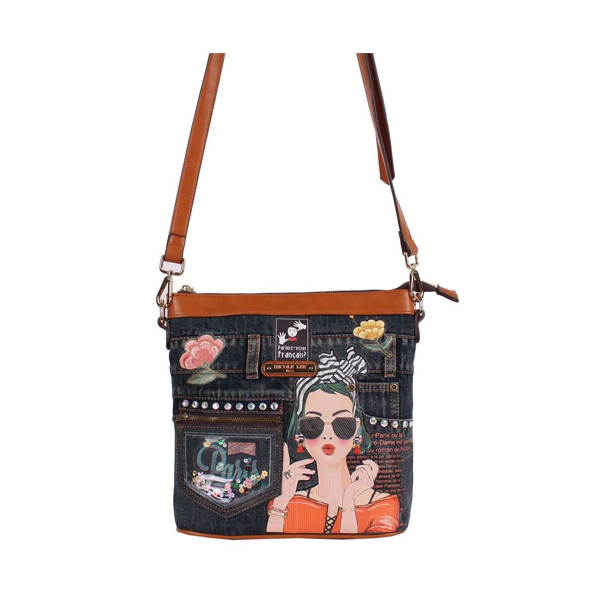 Lee Con Nicole Aplicaciones Bolso Crossbody NPXn8w0OkZ