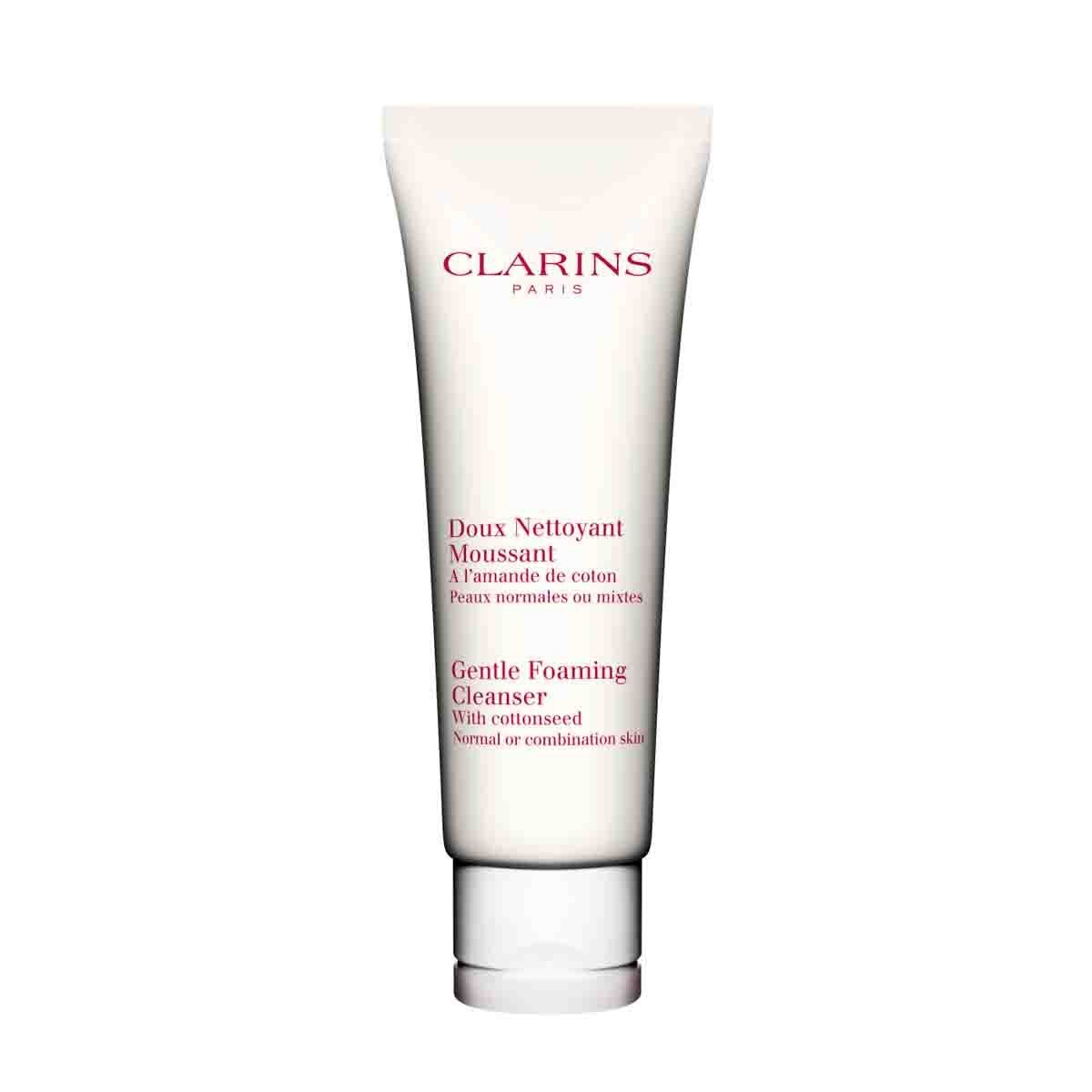 Espuma Limpiadora Clarins Piel Normal a Mixta Gentle Foaming Cleanser Cottonsead 125 Ml