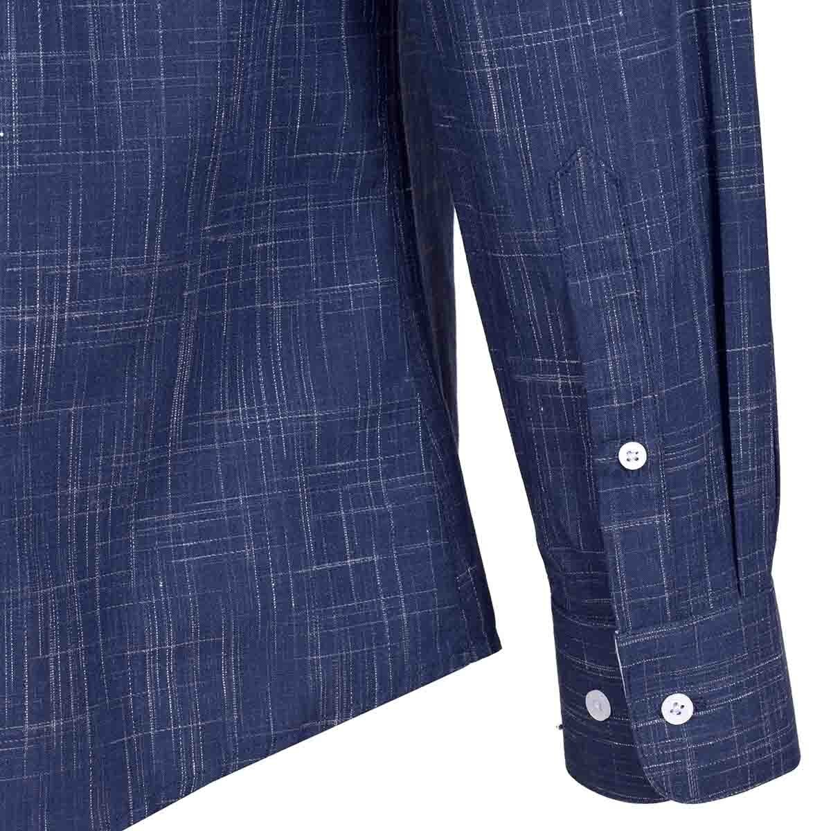 Camisa de Vestir Raven Color Azul Carlo Corinto Slim Fit