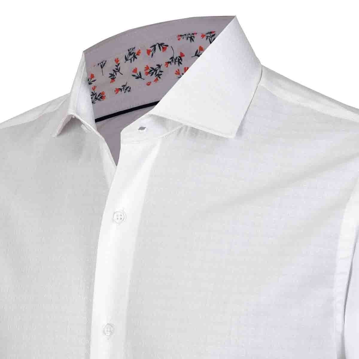 Camisa de Vestir Albus Color Blanco Carlo Corinto Slim Fit