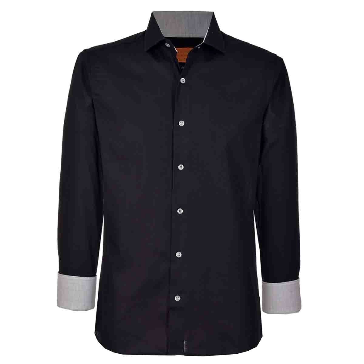 Camisa de Vestir Griffin Color Negro Carlo Corinto Slim Fit