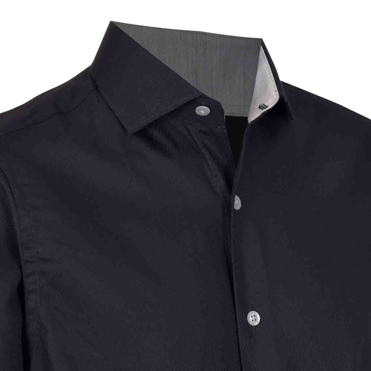 Camisa de Vestir Griffin Color Negro Carlo Corinto Slim Fit