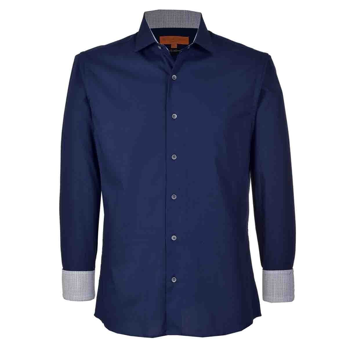Camisa de Vestir Therin Color Azul Carlo Corinto Slim Fit