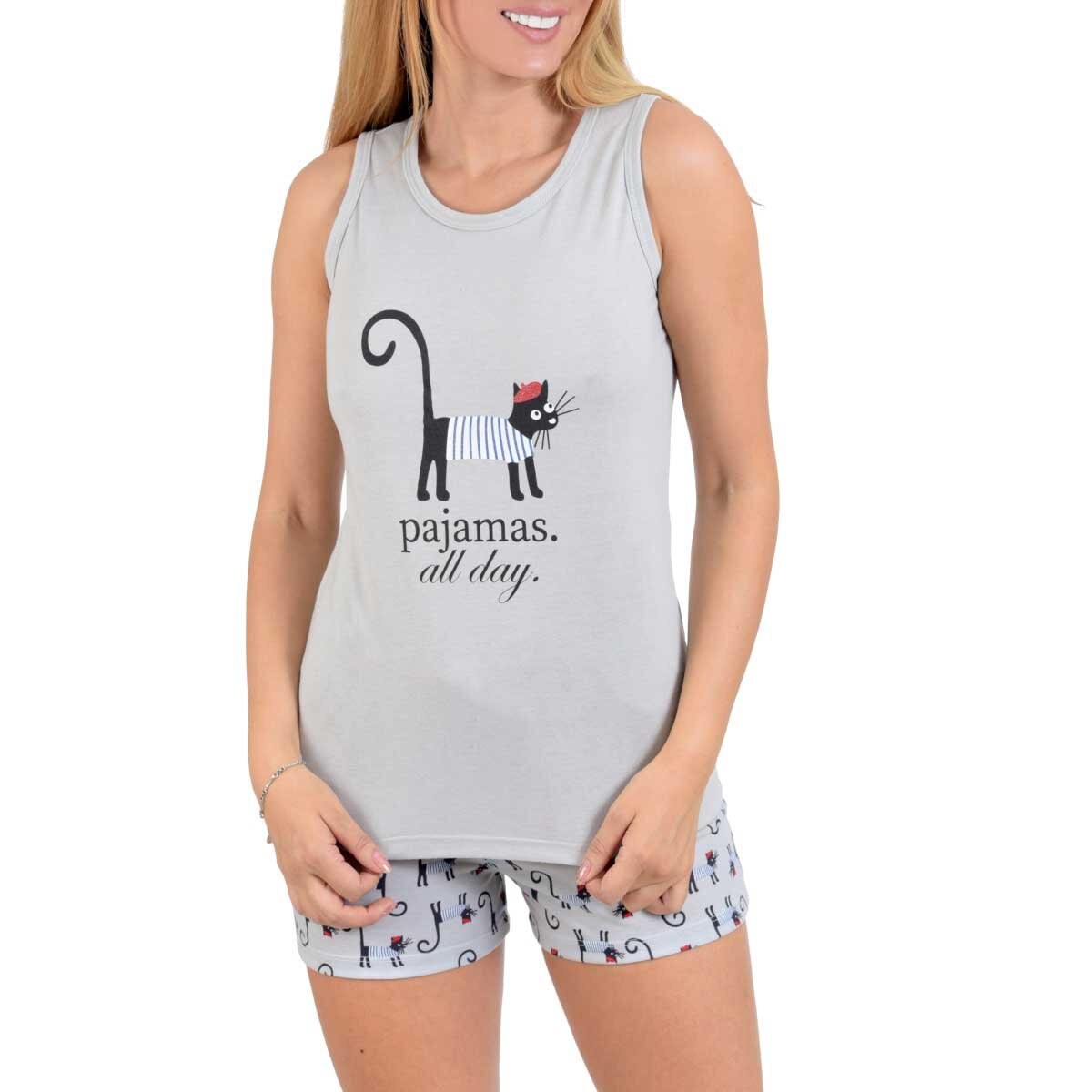 Pijama Chifon Playera y Short Jareta Incanto