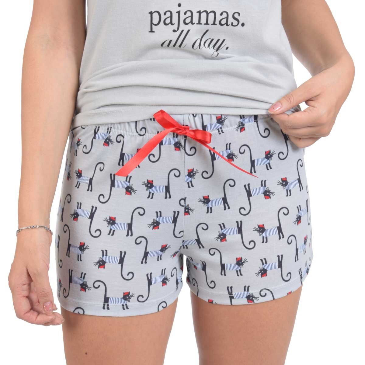Pijama Chifon Playera y Short Jareta Incanto