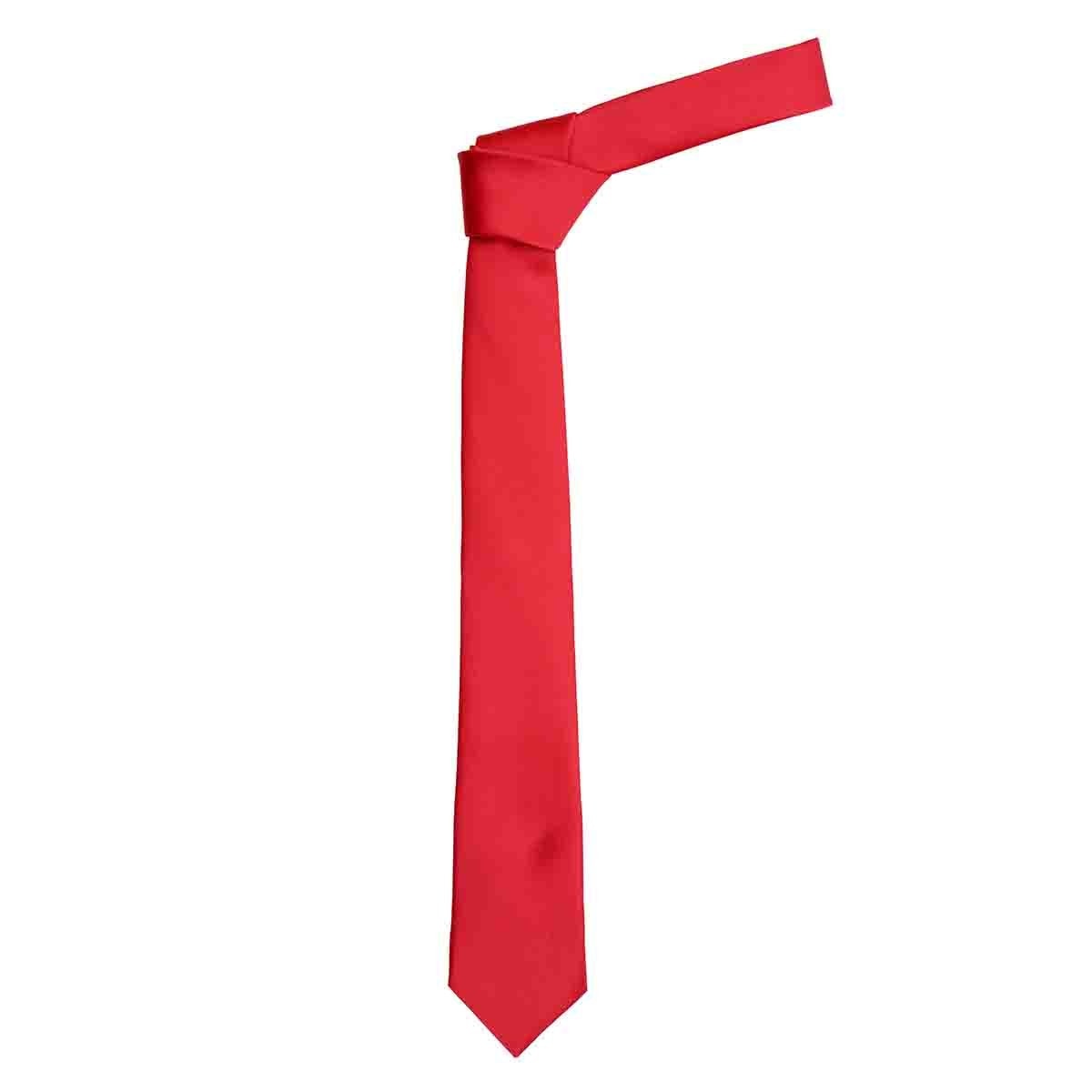 Corbata Color Rojo de Poliéster Carlo Corinto