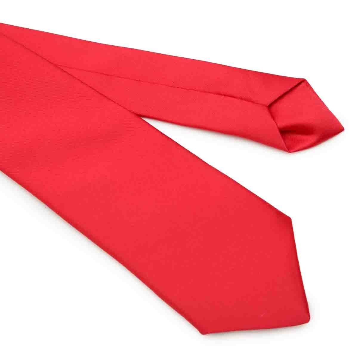 Corbata Color Rojo de Poliéster Carlo Corinto