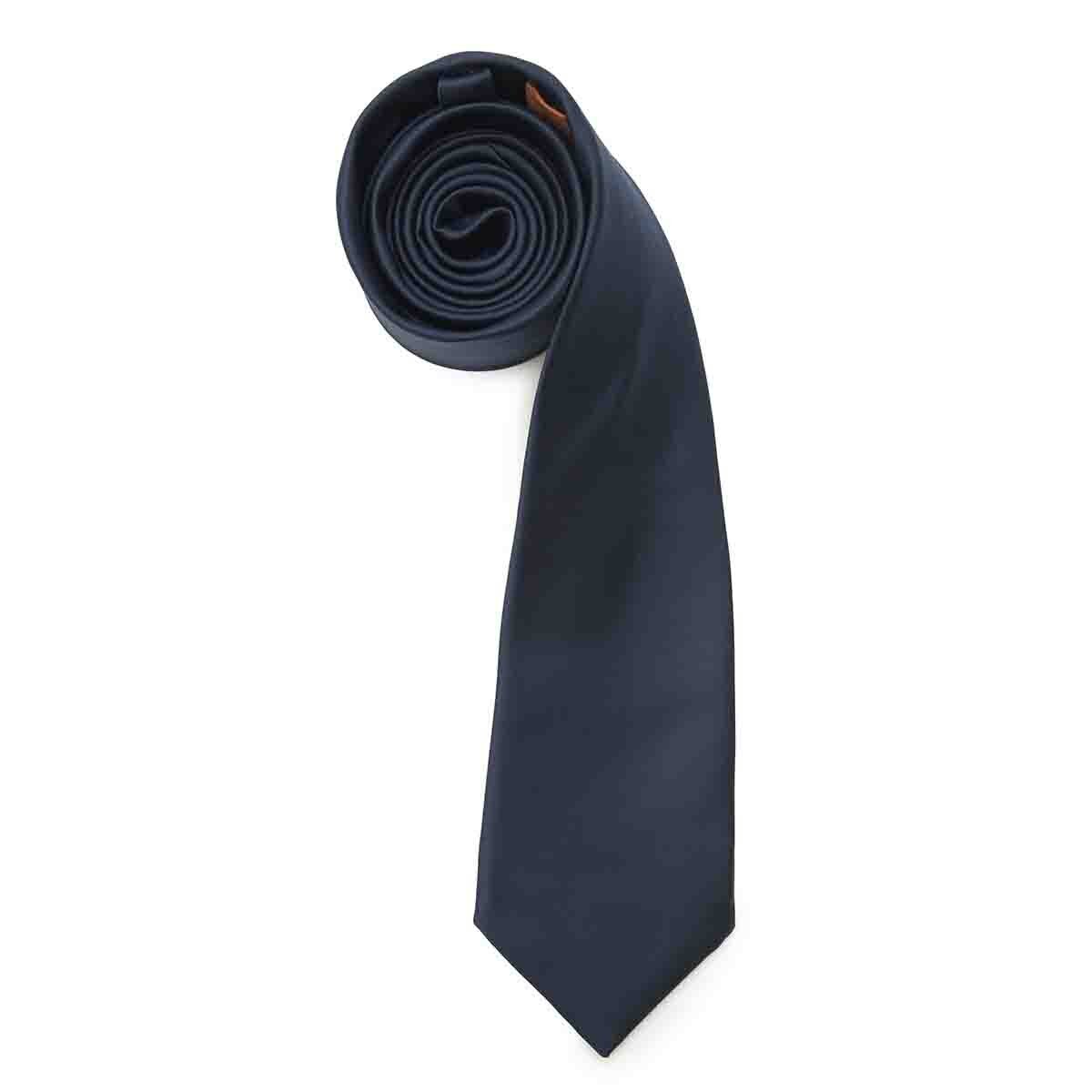 Corbata Color Marino de Poliéster Carlo Corinto