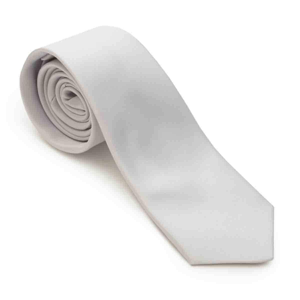 Corbata Color Gris de Poliéster Carlo Corinto