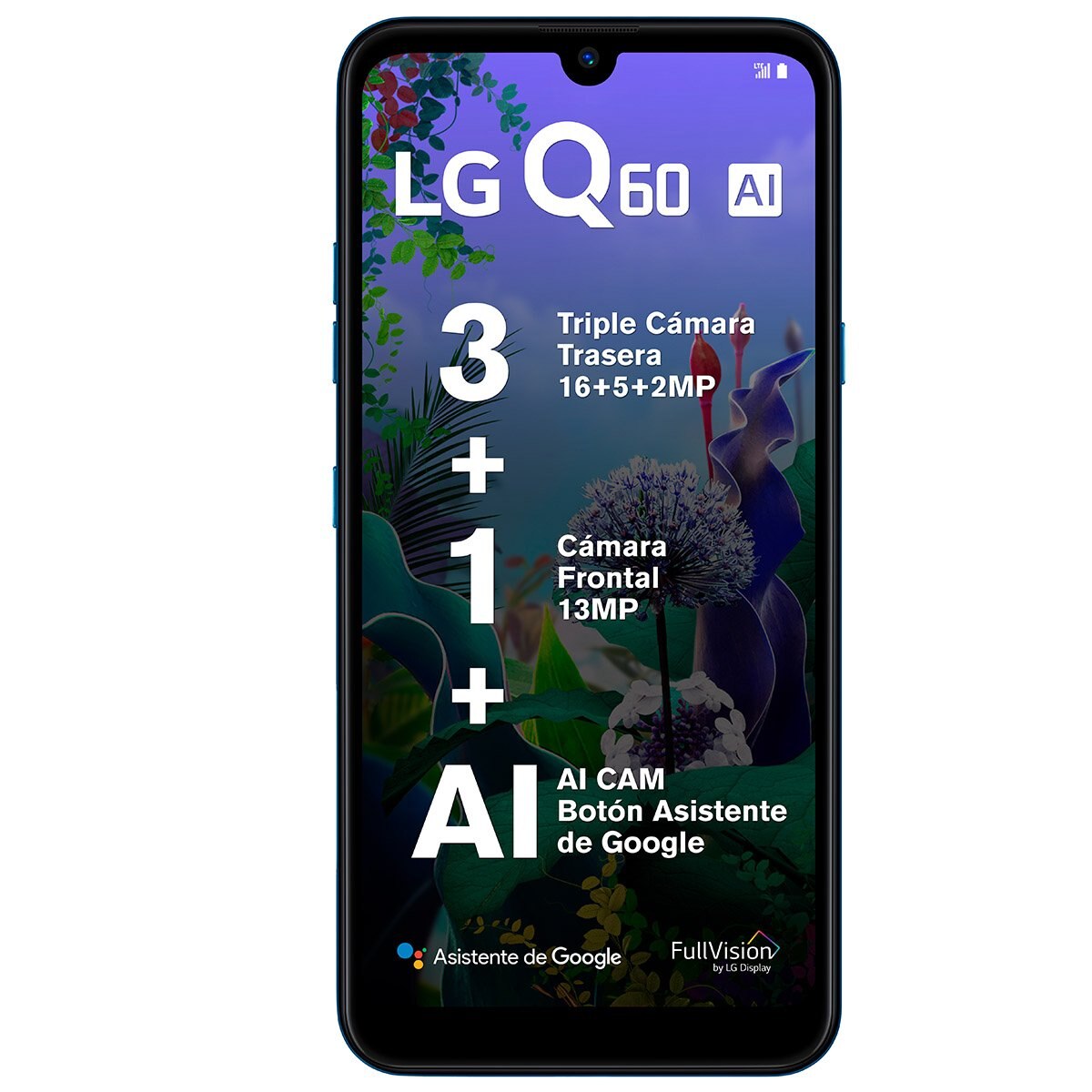 Celular Lg Q60 Lm-X525Ha Color Azul R9 (Telcel)