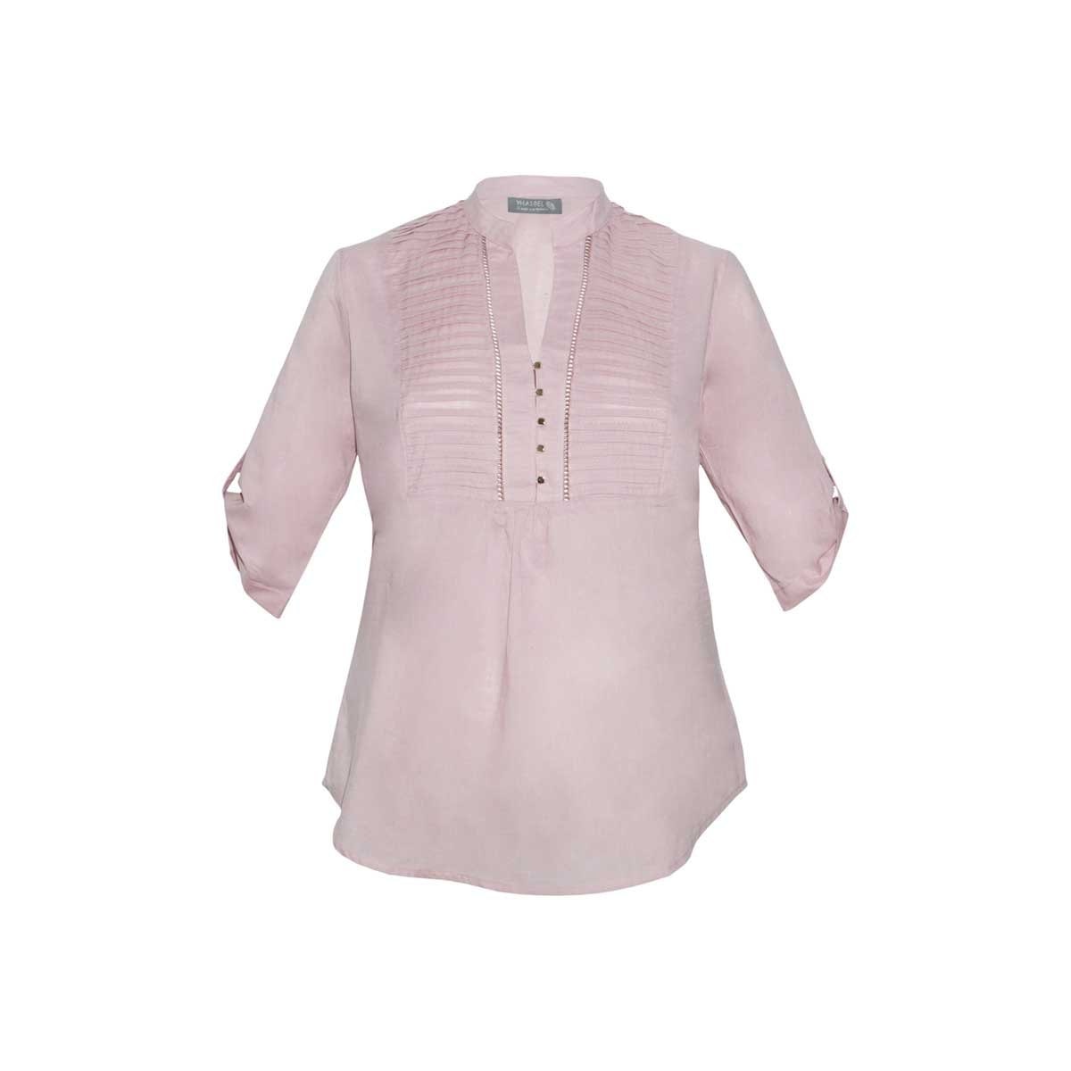 Blusa Camisera Detalle Alforzas Yhasbel