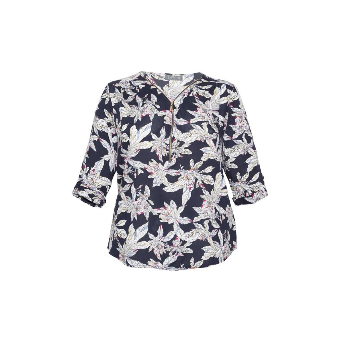 Blusa para Dama Detalle Cierre en Escote M34 Yhasbel