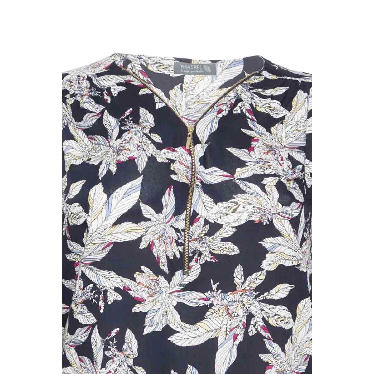 Blusa para Dama Detalle Cierre en Escote M34 Yhasbel